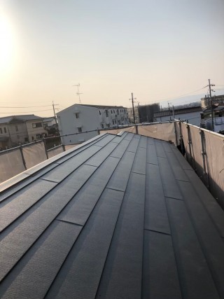 スーパーガルテクト葺き替え