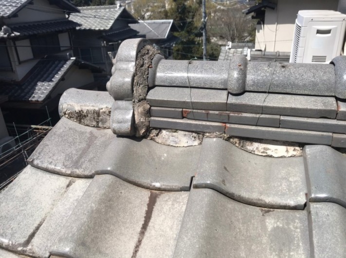 漆喰詰め直し