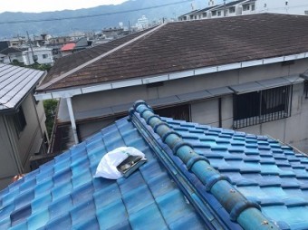 青緑瓦棟瓦