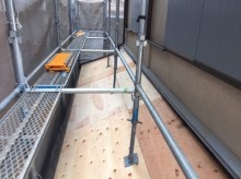 下屋 構造用合板貼り
