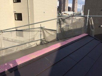 横暖ルーフ施工 大屋根