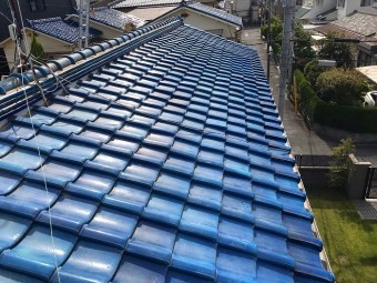棟瓦積み直しとラバーロック工法完工