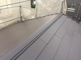 完工 ニチハ横暖ルーフ大屋根