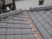 施工前の劣化した谷板金