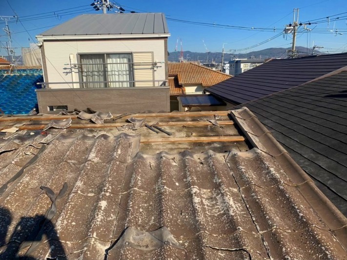 かわらUの撤去作業