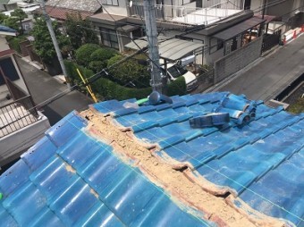 青緑瓦棟撤去