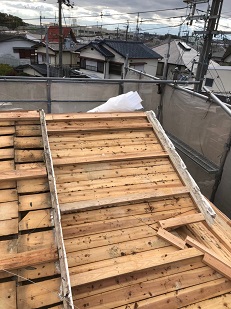 屋根交換準備