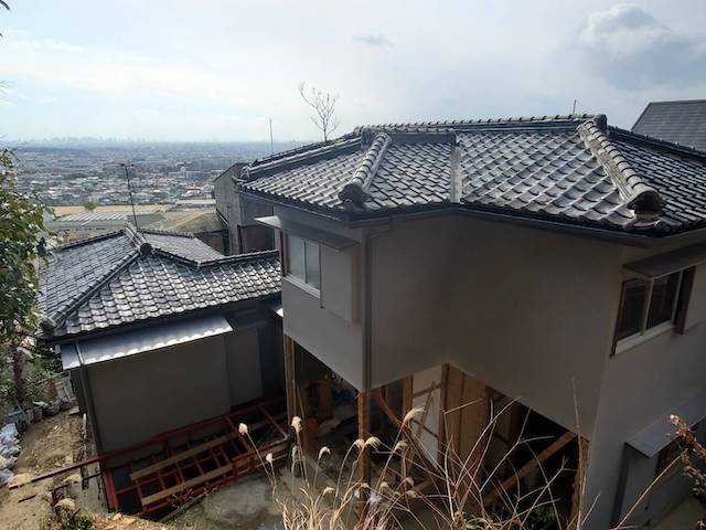 京都市西京区で空き家の雨漏り調査を行いました。