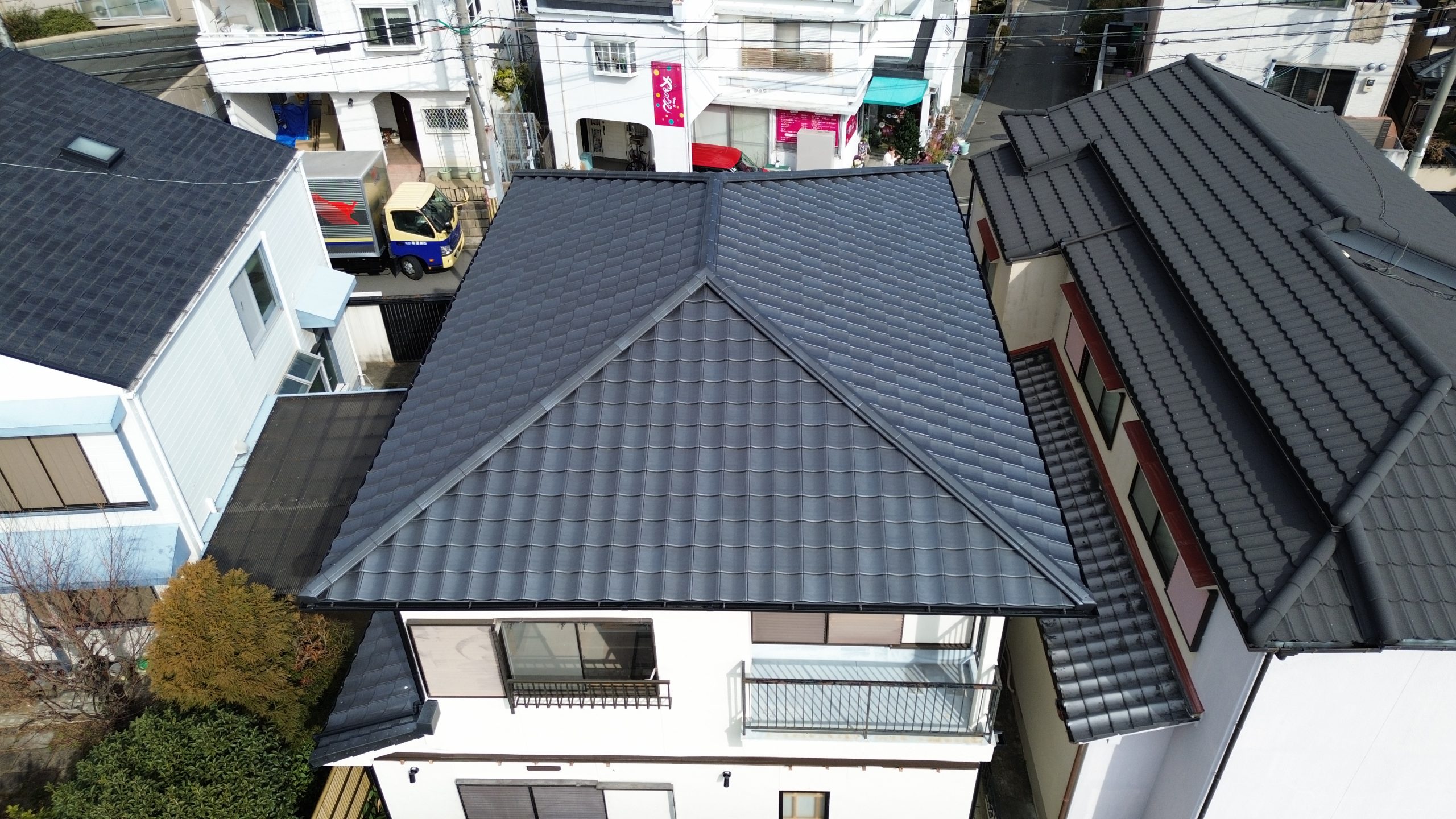 屋根工事完了