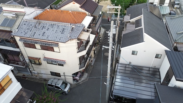 雨漏り調査におうかがいした住宅全体