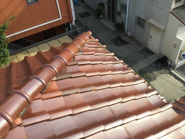 漆喰劣化による雨水の侵入リスク箇所の拡大写真