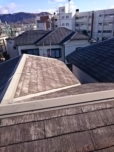 屋根の谷樋（谷板金）と棟板金の接合部・劣化調査