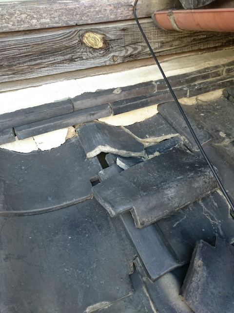 八幡市で瓦のズレと雨漏り…地震に備える「屋根の軽量化」か「補修」か？現地調査レポート