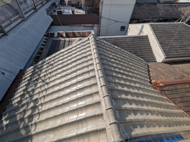 瓦屋根部分