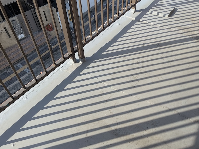 ベランダ土間の状態