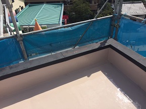 宇治市で屋上パラペットの笠木板金交換の屋根板金修理工事