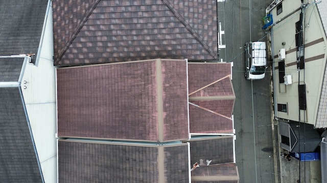 ドローンでご相談いただいた住宅の空撮