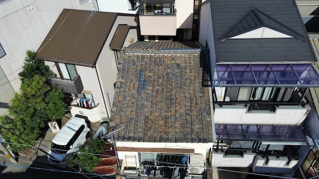 雨漏りが発生した瓦屋根