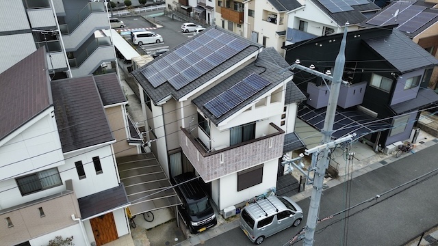 ドローンを用いた調査を実施した住宅