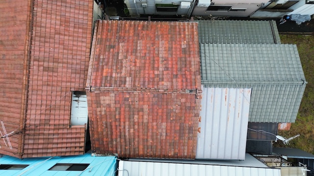 雨漏りが発生した瓦屋根