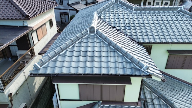 瓦屋根の住宅点検
