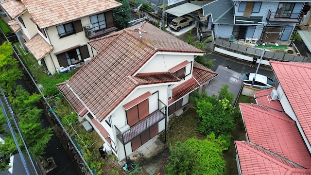 ドローンを用いて現地調査