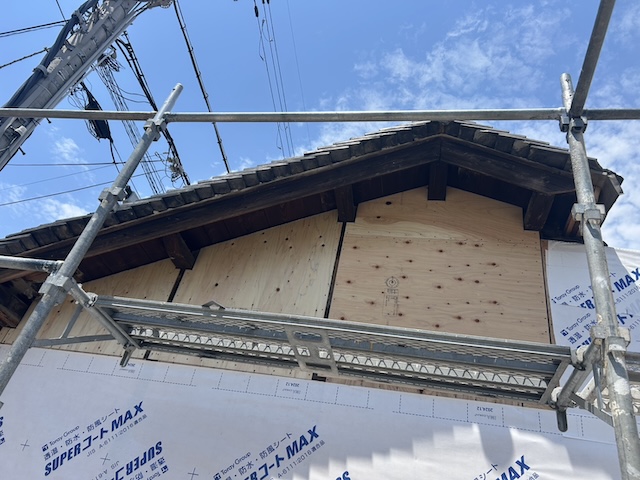 京都市山科区で解体後の雨漏りを点検！切り離し工事の隙間を塞ぎ資産価値を守る