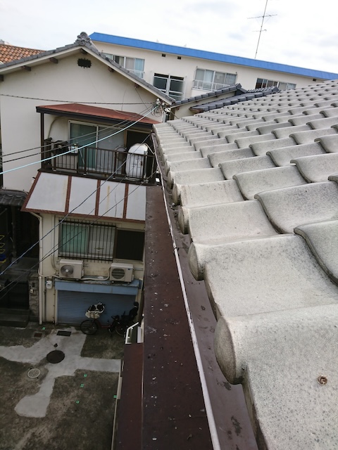 交換をご提案した雨樋