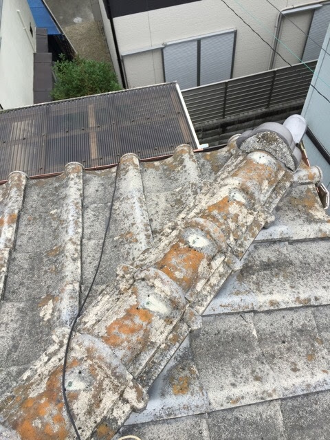 隅棟周辺の劣化状況