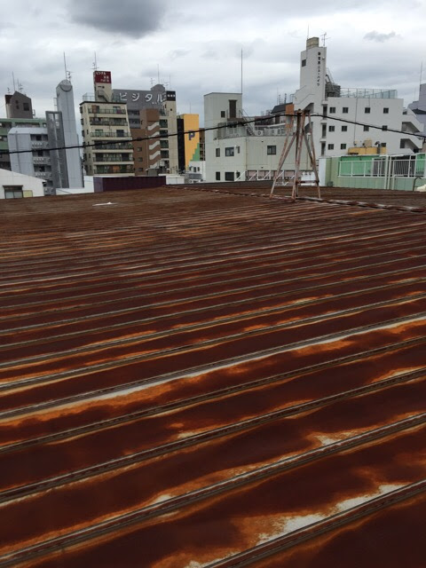 京都府京田辺市で広範囲に錆びた瓦棒屋根を確認し低予算の瓦棒カバー工事をご提案