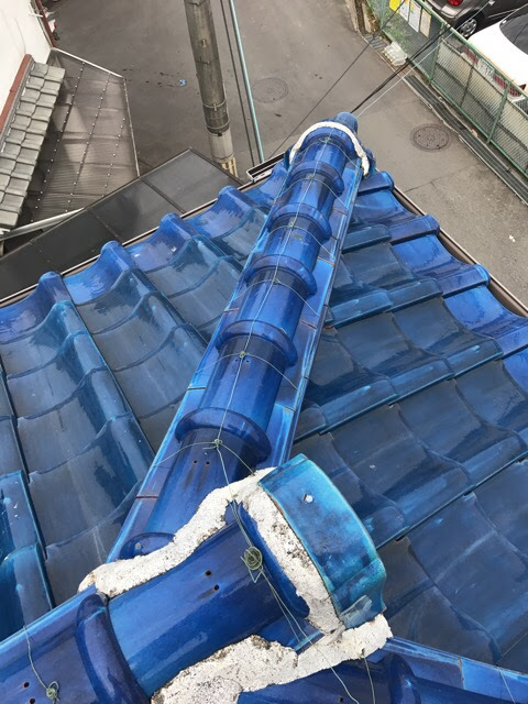 棟瓦全体の固定状態