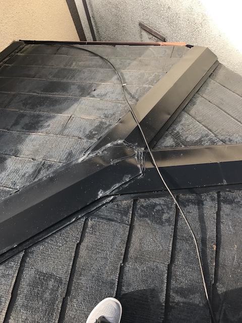 板金交差部の納まり