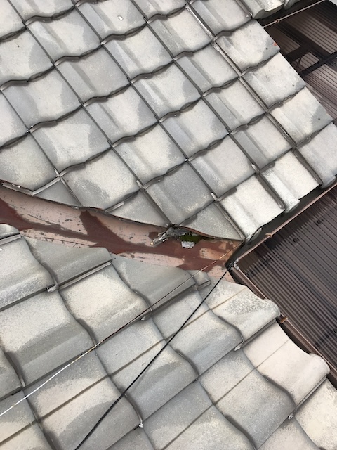 谷板金まわりの劣化