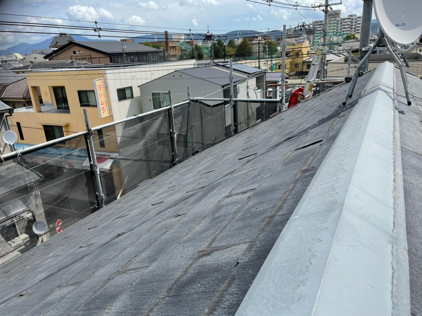 京都府京都市南区にてカラーベスト屋根と外壁のリニューアル工事