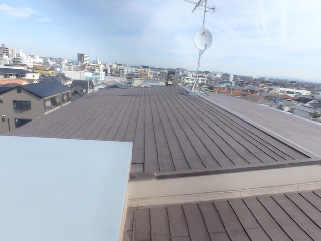 棟と板金屋根
